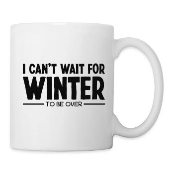 Sarcastic anti winter I hate winter sayings - Mug - white - Right