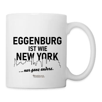 Eggenburg ist wie New York - Tasse - Weiß - Rechts