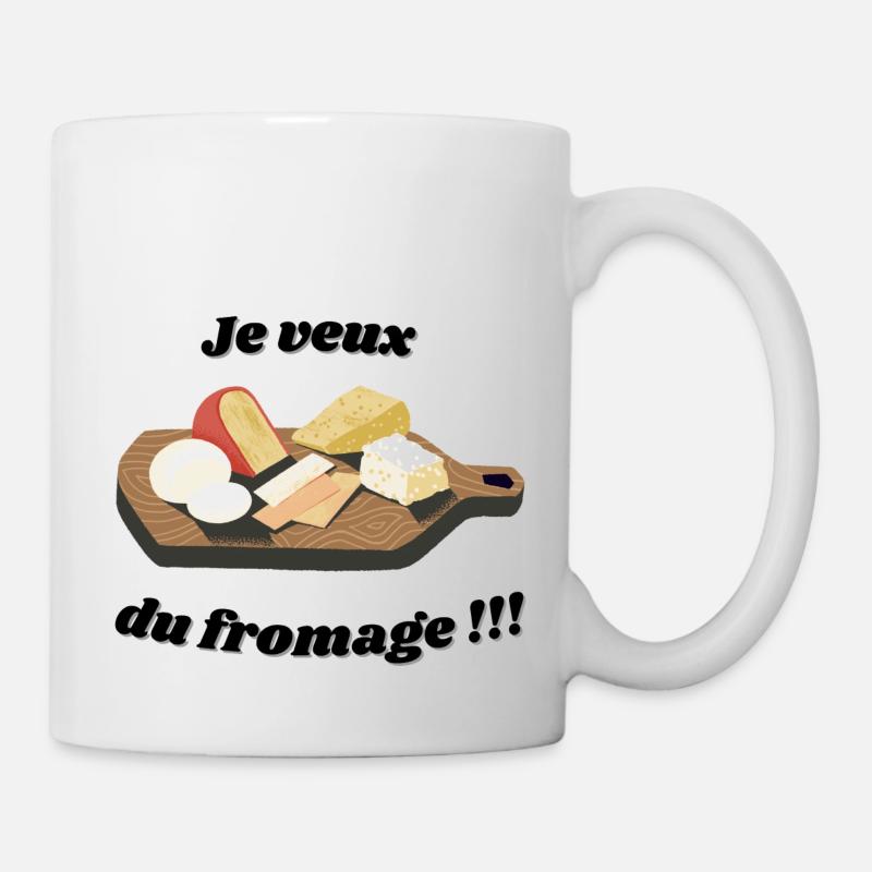 Je veux du fromage !!! - Mug blanc - blanc