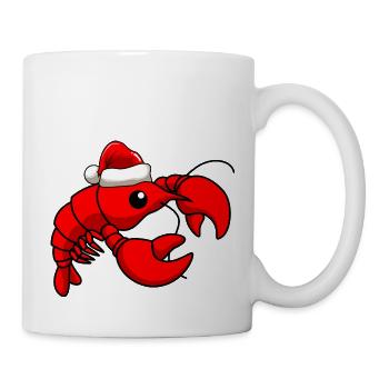 Lobster Comic Christmas - Mug blanc - blanc - Droite