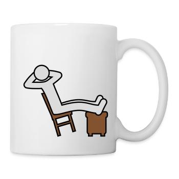 Man rests - Mug - white - Right