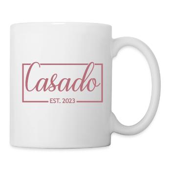 2023 Hochzeitsfeier des Verlobungsbräutigams - Tasse - Weiß - Rechts