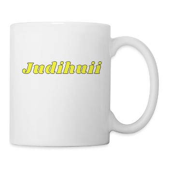 judihui Freudeschrei auf Schweizerdeutsch - Tasse - Weiß - Rechts