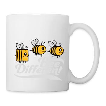 bee different saying quote - Mug - white - Right