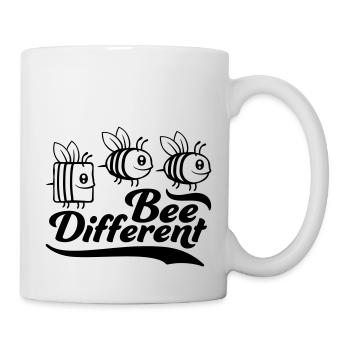 bee different saying quote - Mug - white - Right