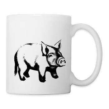 pig sweet pigs pigs animal animals 05 - Mug - white - Right
