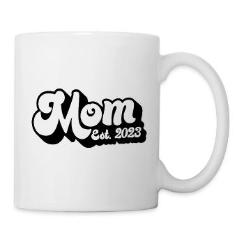 2023, Maman en devenir, Révélation de grossesse - Mug blanc - blanc - Droite