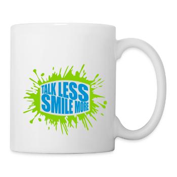 talk less smile more - Mug - white - Right
