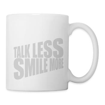 talk less smile more - Mug - white - Right