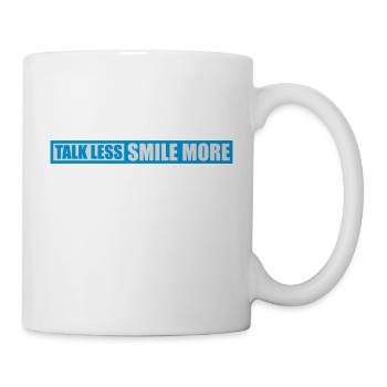 talk less smile more - Mug - white - Right