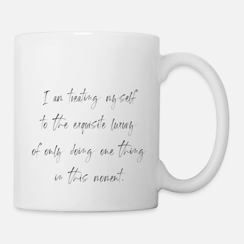Le luxe d’une chose - Mug blanc - blanc
