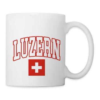 Luzern schweiz flagge - Tasse - Weiß - Rechts