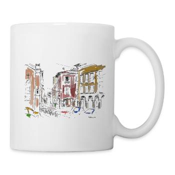 Bologne / Via Marsala - Mug blanc - blanc - Droite