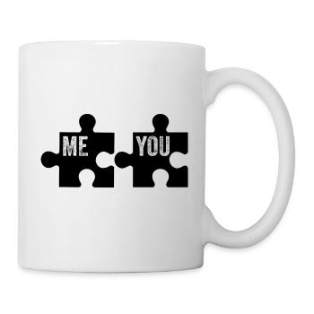 ICH DU | PUZZLE | PAAR - Tasse - Weiß - Rechts