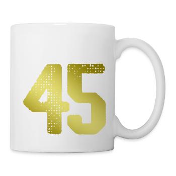 Maillot 45 Numéro - Mug blanc - blanc - Droite