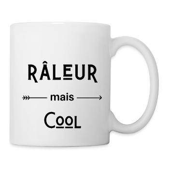 râleur mais cool - Mug blanc - blanc - Droite