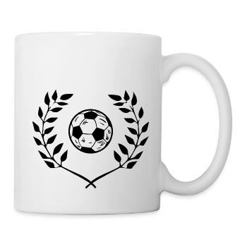 Fußball Football - Mug blanc - blanc - Droite