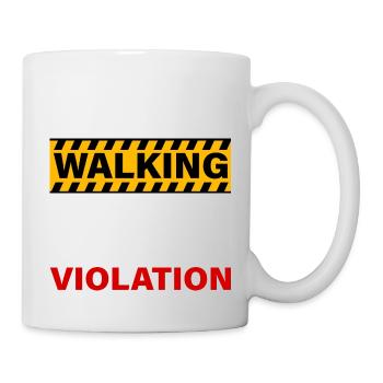 Violation de Walking Hr 4 - Mug blanc - blanc - Droite
