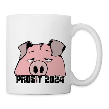 Prosit 2024 - Tasse - Weiß - Rechts