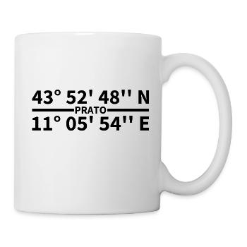 Coordonnées Prato - Mug blanc - blanc - Droite