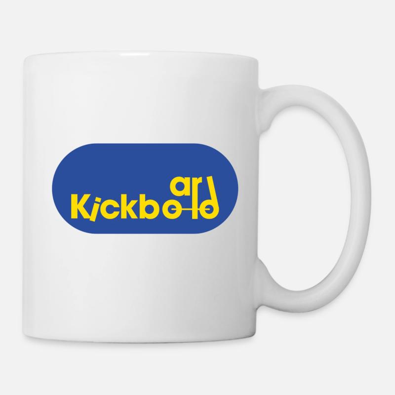 Kickboard Logo - Tasse - Weiß
