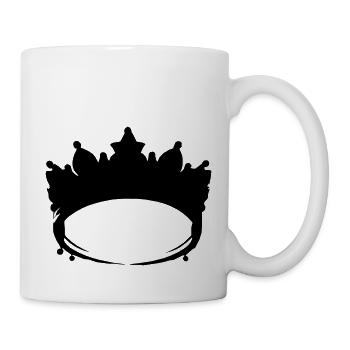 Krone Symbol König und Königin Liebe Vektor 6 - Tasse - Weiß - Rechts