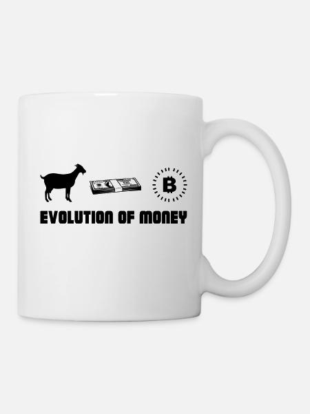 Bitcoin Trading Crypto Aktien - Tasse - Weiß