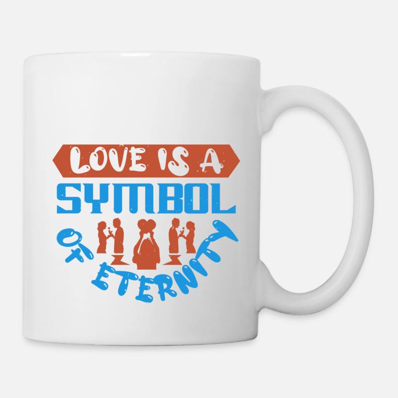 LOVE IS A SYMBOL OF ETERNITY - Mug - white