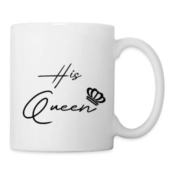 his queen her king paar black - Tasse - Weiß - Rechts