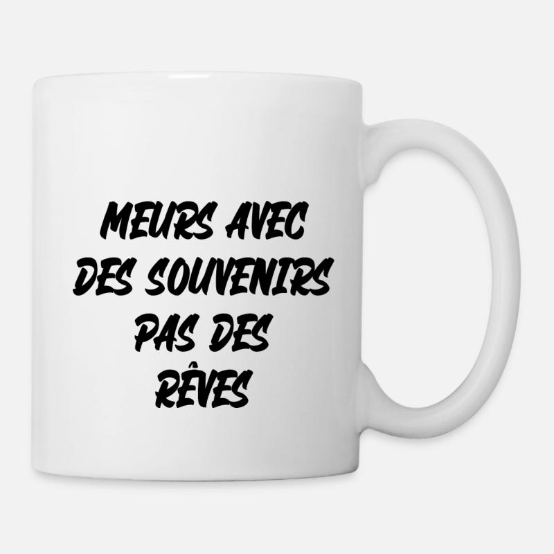 meurs avec des souvenirs - Mug blanc - blanc
