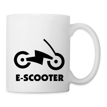 E-Scooter E-Roller Scooter - Mug blanc - blanc - Droite