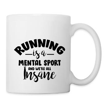 Biking Running Marathon Triathlon Bike - Mug - white - Right