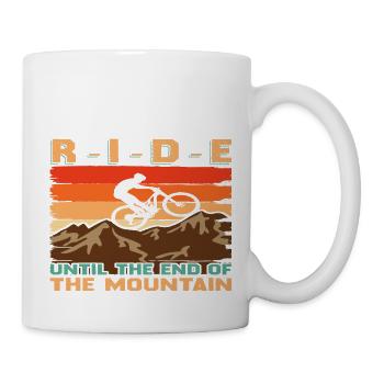 Roulez jusqu’au bout de la montagne - Mug blanc - blanc - Droite