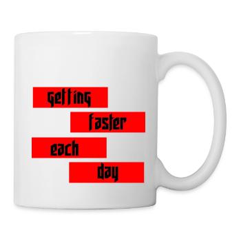 Marathon Triathlon Running Jogging Biking Cycling - Mug - white - Right