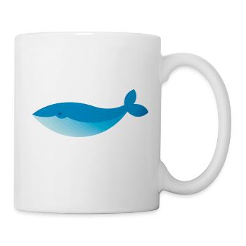 Baleine - Mug blanc - blanc - Droite