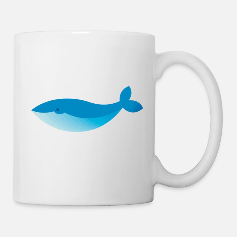 Wal - Tasse - Weiß