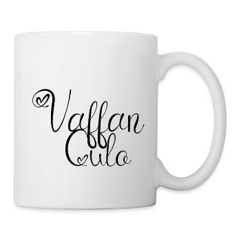 Vaffan Noir - Mug blanc - blanc - Droite