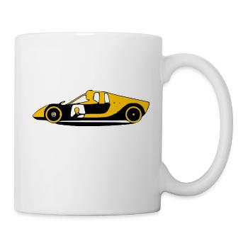 Sportwagen - Tasse - Weiß - Rechts