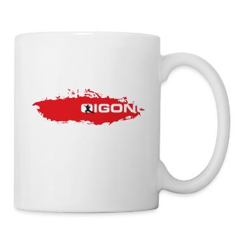 qigong blood weiss - Tasse - Weiß - Rechts