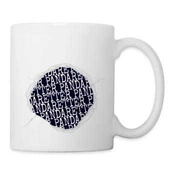 panda geschenk grausamkeit hund spaß fleischfrei - Tasse - Weiß - Rechts