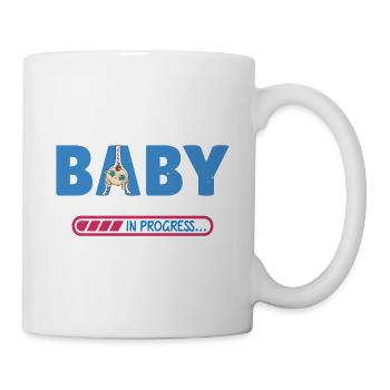 Baby in Bearbeitung - Tasse - Weiß - Rechts