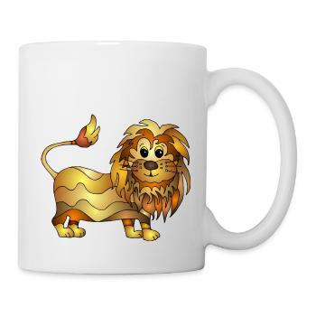 Lion - Mug blanc - blanc - Droite