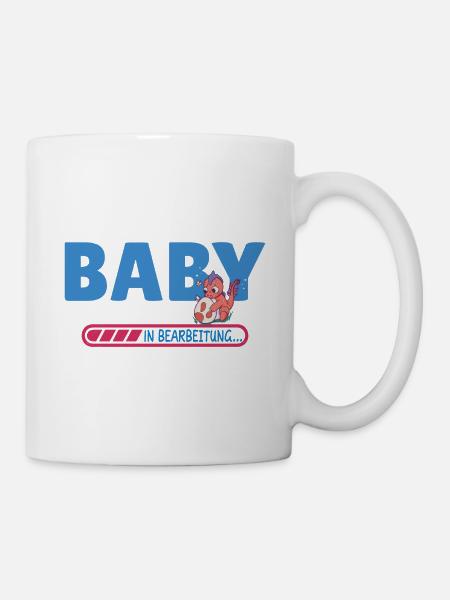 Baby in Bearbeitung - Tasse - Weiß