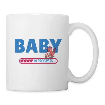 Baby in Bearbeitung - Tasse - Weiß - Rechts