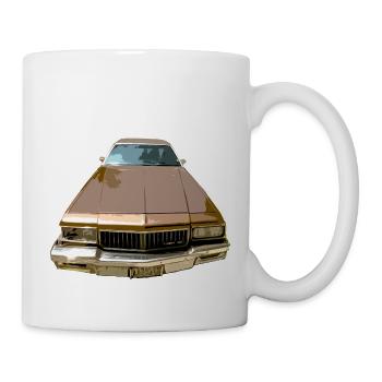 vieille voiture auto USA - Mug blanc - blanc - Droite