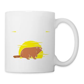 Was ist besser als ein Murmeltier? Zwei - Tasse - Weiß - Rechts