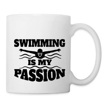 Nageuse Mme Swimming Club Nageurs - Mug blanc - blanc - Droite