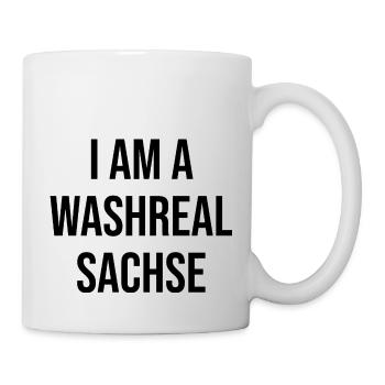 Ich bin ein Waschechter Sachse - Tasse - Weiß - Rechts