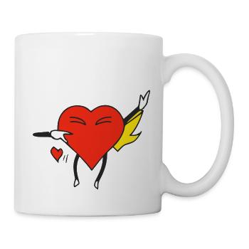 Mon coeur dab - Mug blanc - blanc - Droite