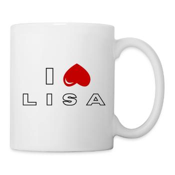 Je déteste Lisa - Mug blanc - blanc - Droite